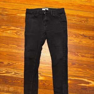 TOPMAN Mens Spray on Skinny Jeans